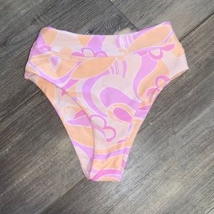 Kulani Kinis Pink and Orange Swim Bottom